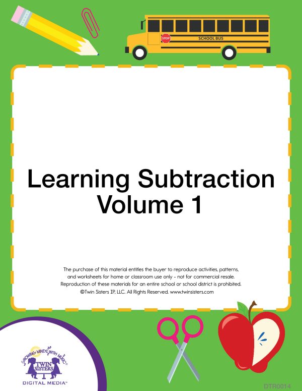 Image Representing Cover Art For Learning Subtraction Volume 1