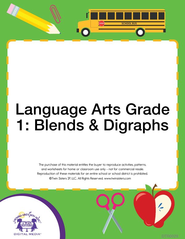 Image representing cover art for Language Arts Grade 1: Blends & Digraphs