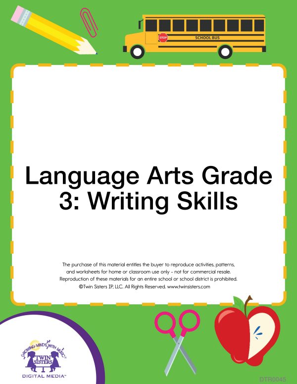 Image Representing Cover Art For Language Arts Grade 3: Writing Skills