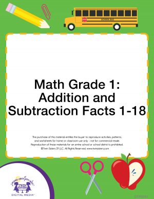 Image representing cover art for Math Grade 1: Addition and Subtraction Facts 1-18