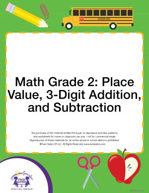 Image representing cover art for Math Grade 2: Place Value, 3-Digit Addition, and Subtraction