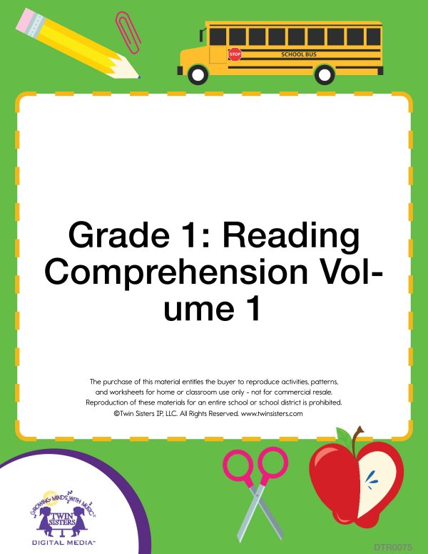 Image representing cover art for Grade 1: Reading Comprehension Volume 1