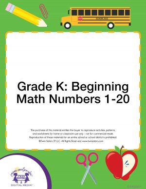 Image representing cover art for Grade K: Beginning Math Numbers 1-20