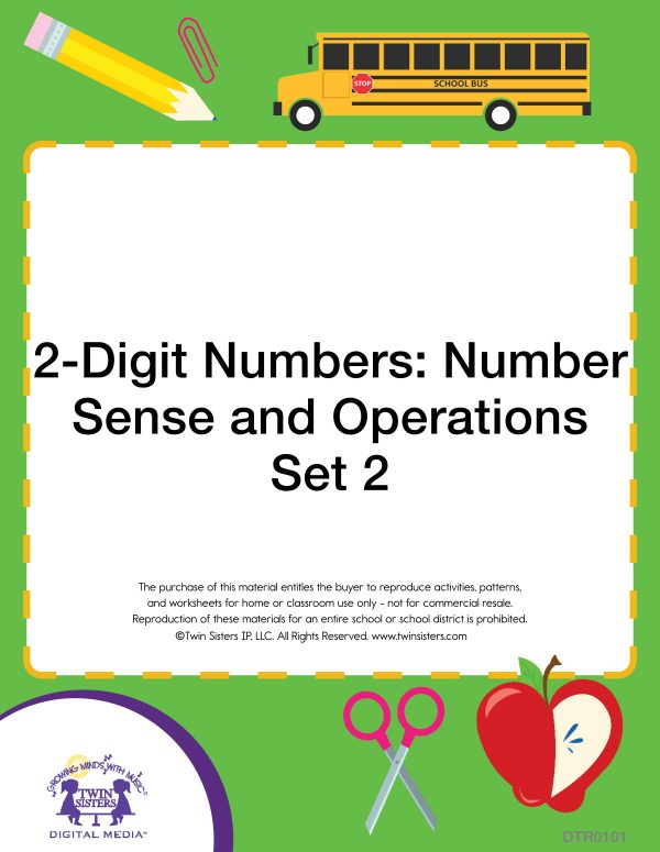 Image representing cover art for 2-Digit Numbers: Number Sense and Operations Set 2