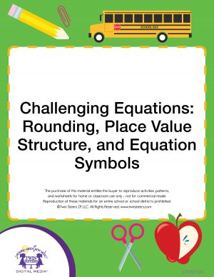 Image representing cover art for Challenging Equations: Rounding, Place Value Structure, and Equation Symbols