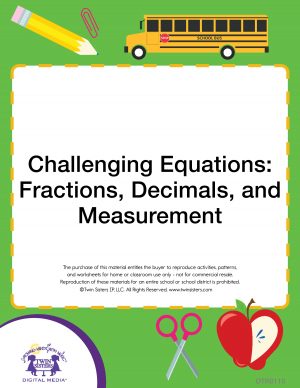 Image representing cover art for Challenging Equations: Fractions, Decimals, and Measurement