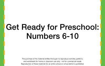 Image representing cover art for Get Ready for Preschool: Numbers 6-10