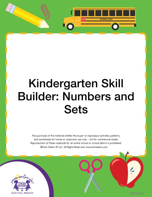 Image Representing Cover Art For Kindergarten Skill Builder: Numbers And Sets