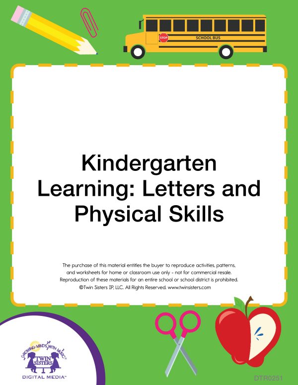 Image Representing Cover Art For Kindergarten Learning: Letters And Physical Skills