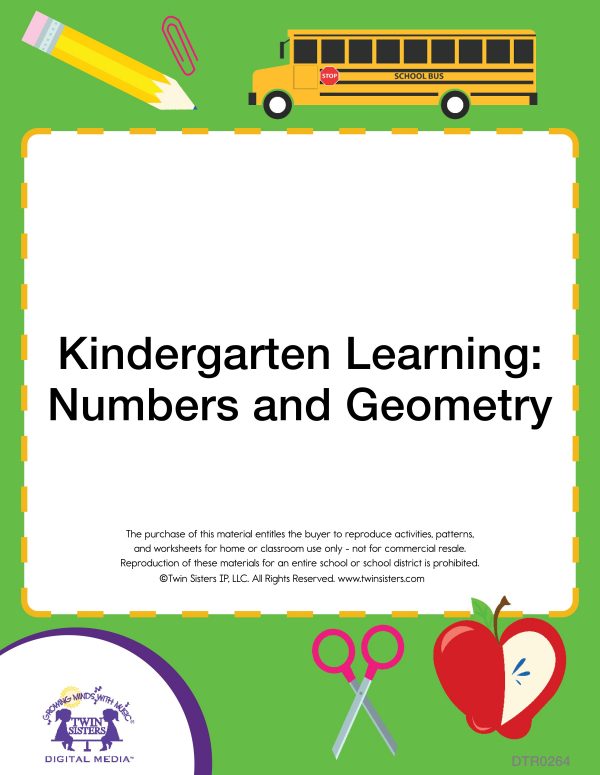 Image Representing Cover Art For Kindergarten Learning: Numbers And Geometry