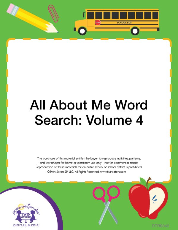 Image representing cover art for All About Me Word Search: Volume 4