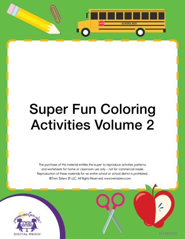 Image representing cover art for Super Fun Coloring Activities Volume 2