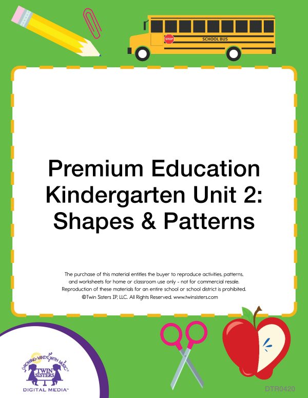 Image representing cover art for Premium Education Kindergarten Unit 2: Shapes & Patterns