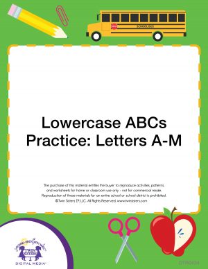 Image representing cover art for Lowercase ABCs Practice: Letters A-M