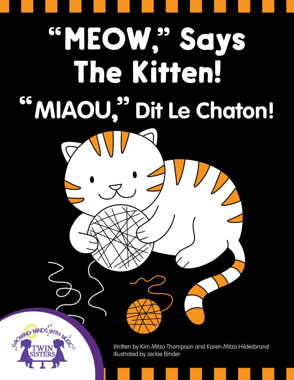 Image representing cover art for "Meow," Says The Kitten - "Miau," Dit le Chaton!_French English