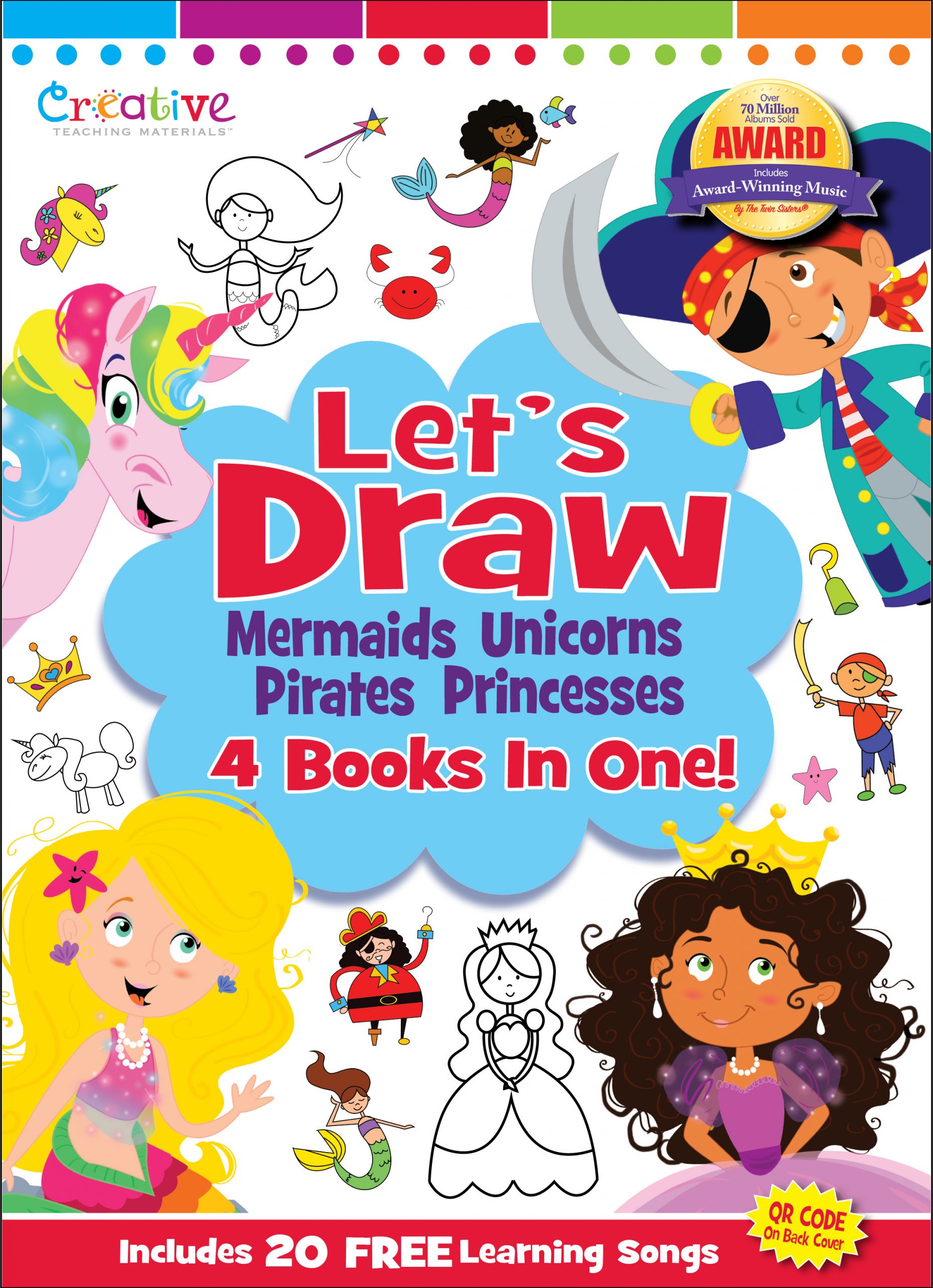 CTM9370_image Cover art image for Let's Draw! Mermaids, Unicorns, Pirates & Princesses