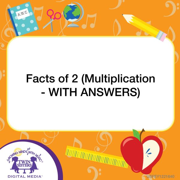 Image Representing Cover Art For Facts Of 2 (Multiplication - With Answers)