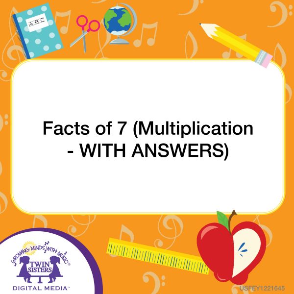 Image Representing Cover Art For Facts Of 7 (Multiplication - With Answers)