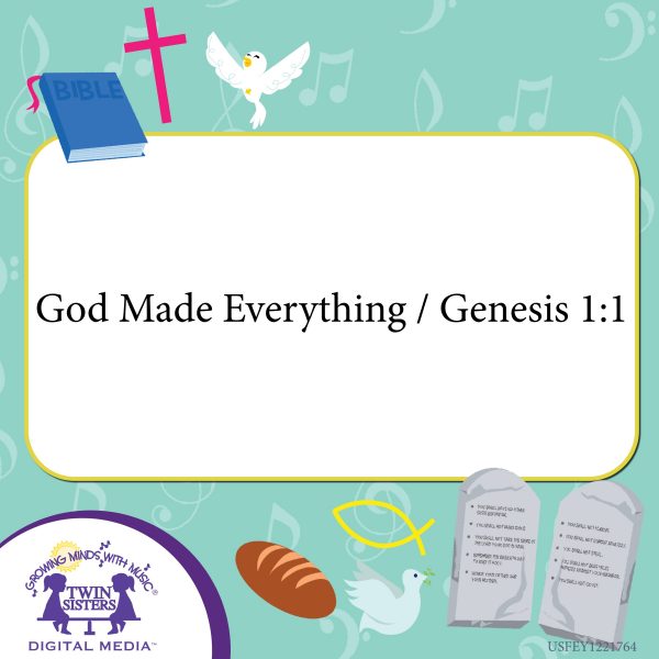 Image Representing Cover Art For God Made Everything / Genesis 1:1