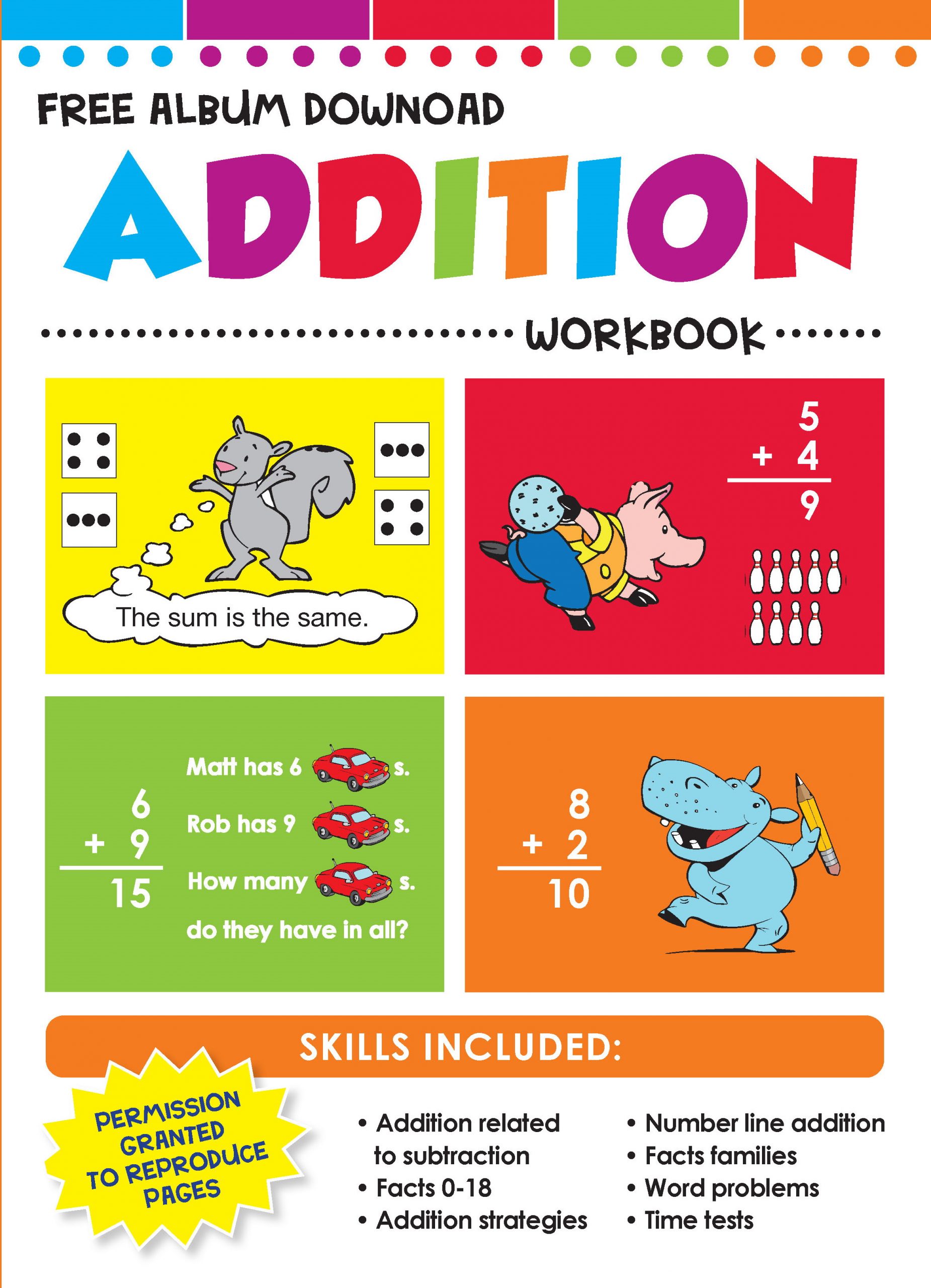 Cover art image for Addition Workbook