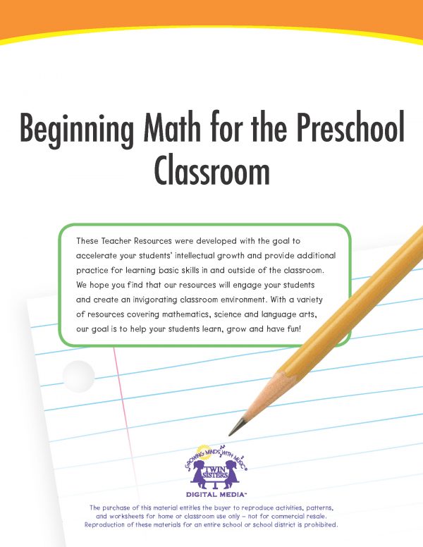 Image Representing Cover Art For Beginning Math For The Preschool Classroom