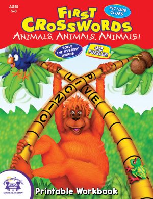 Cover art for First Crosswords Animals, Animals, Animals