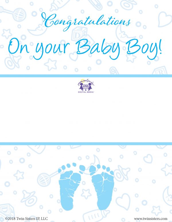 Congratulations! On Your Baby Boy Gift Certificate