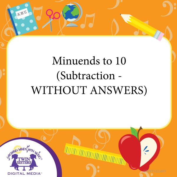 Cover Art For Minuends To 10 (Subtraction - Without Answers)