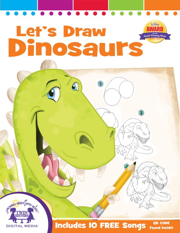 Cover art image for Let's Draw Dinosaurs