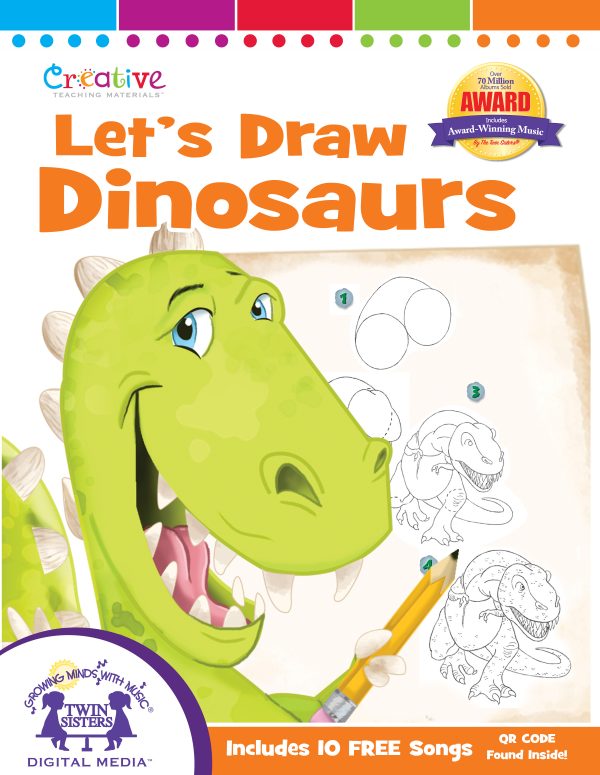 Cover Art For Let'S Draw Dinosaurs