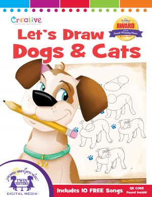 Cover art for Let's Draw Dogs and Cats