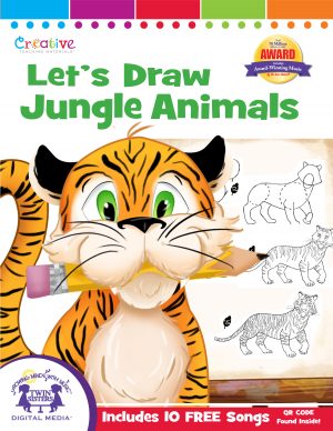 Cover art for Let's Draw Jungle Animals