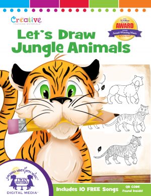 Cover art for Let's Draw Jungle Animals